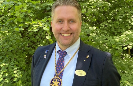 Lars Kylin, President i Knivsta Rotaryklubb